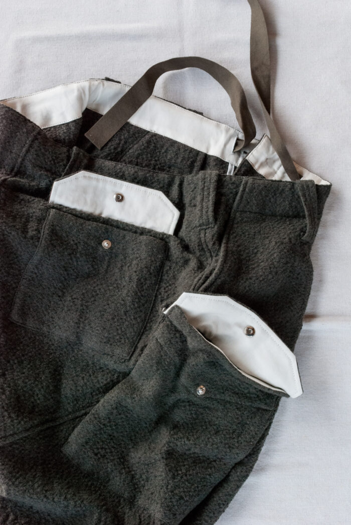 HOPPER’S BRUNCH HB-24A03 Wool Pants Olive