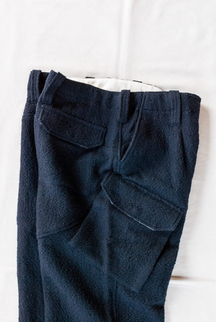 HOPPER’S BRUNCH HB-24A03 Wool Pants Navy