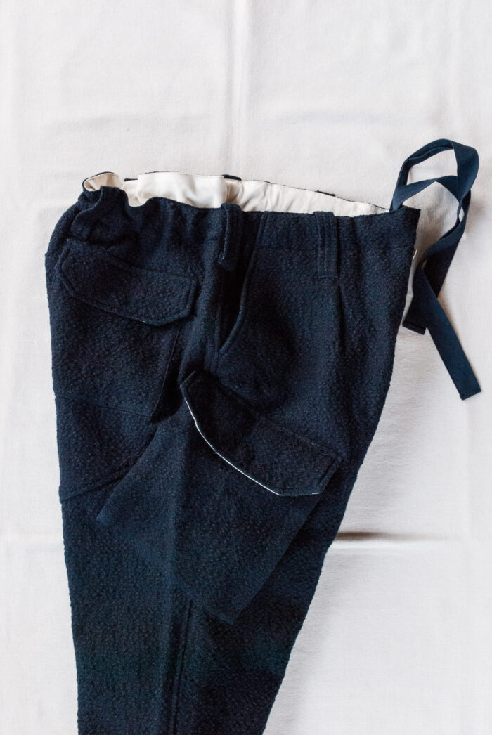 HOPPER’S BRUNCH HB-24A03 Wool Pants Navy