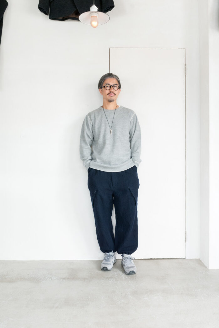 HOPPER’S BRUNCH HB-24A03 Wool Pants Navy