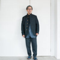 Frank Leder Blue Grey Wool Shirt