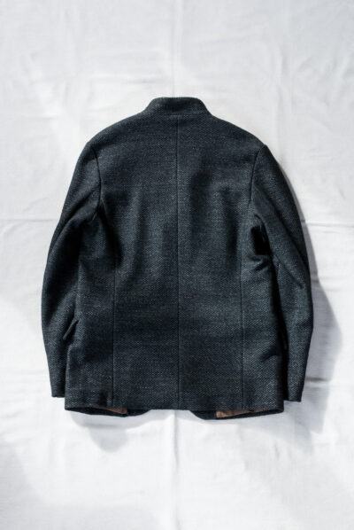 Frank Leder Dead Stock Navy Wool High Closure Jacket