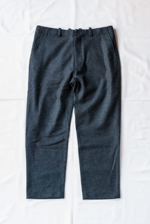 QUILP SPALDING Easy Trousers Moon Twill Merino Wool Charcoal