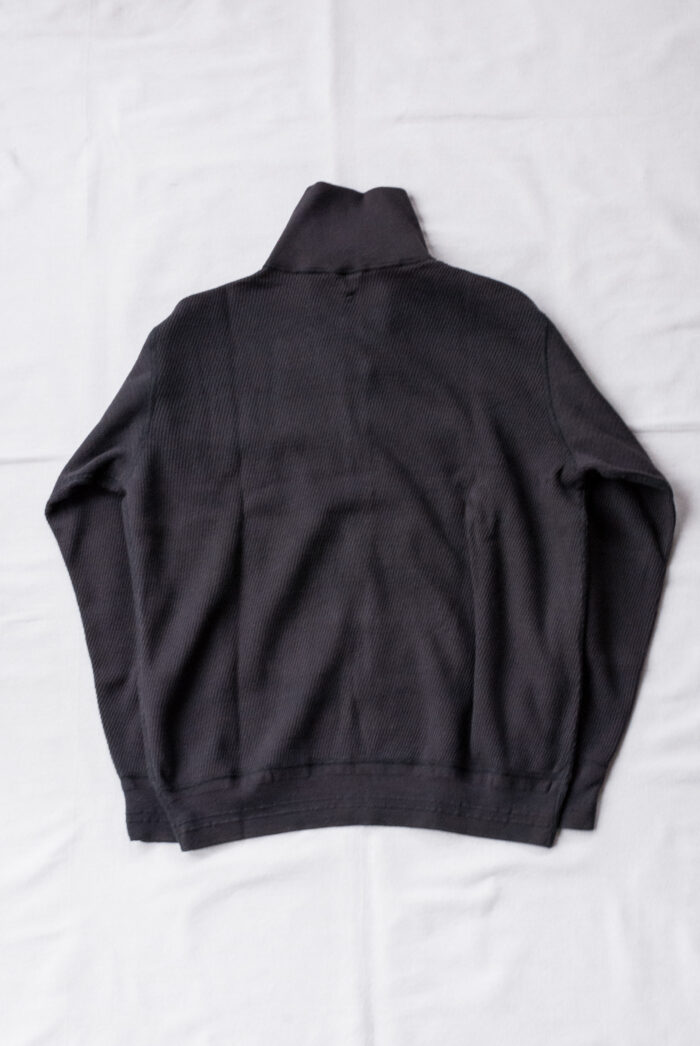 FilMelange DARRELL Duofold Honeycomb Thermal Full Zip Jacket Charcoal Black