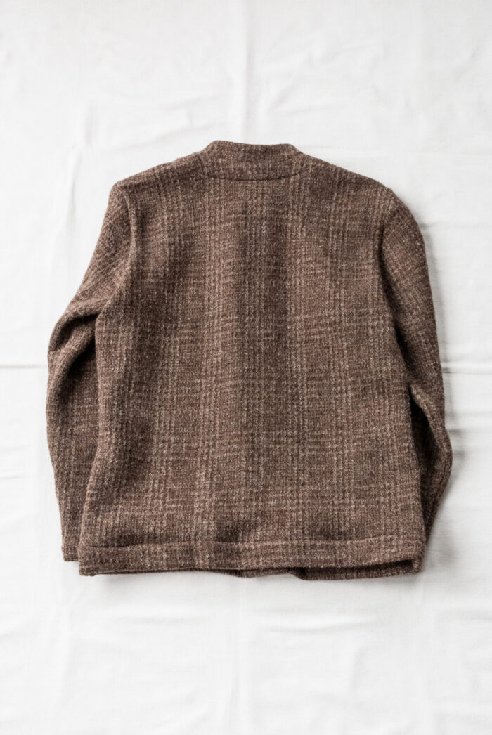 Frank Leder Dead Stock Brown Wool Janker with Side Pocket