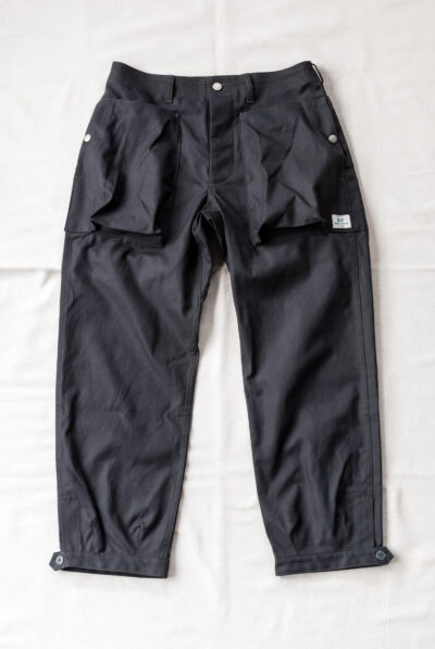 SASSAFRAS Digs Crew Pants 4/5 Cotton Duck Charcoal