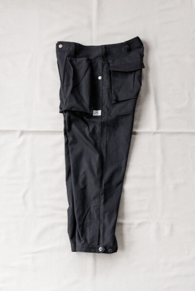 SASSAFRAS Digs Crew Pants 4/5 Cotton Duck Charcoal