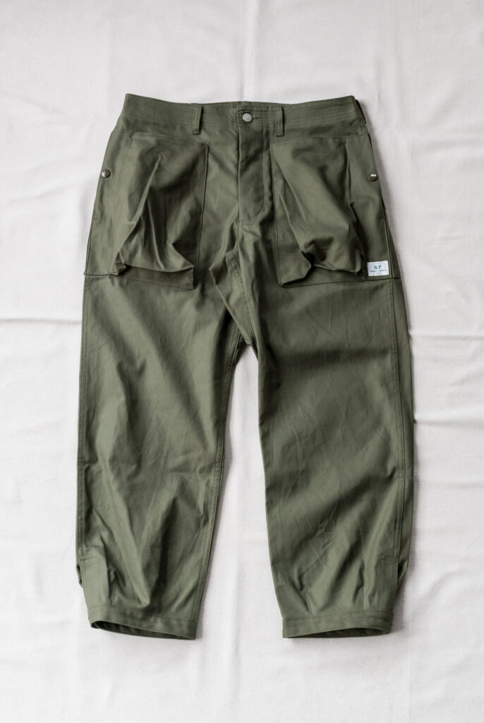 SASSAFRAS Digs Crew Pants 4/5 Cotton Duck Olive