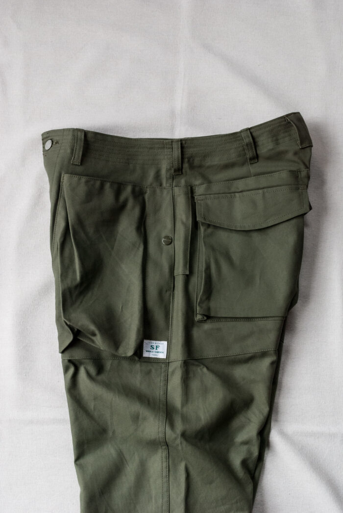 SASSAFRAS Digs Crew Pants 4/5 Cotton Duck Olive