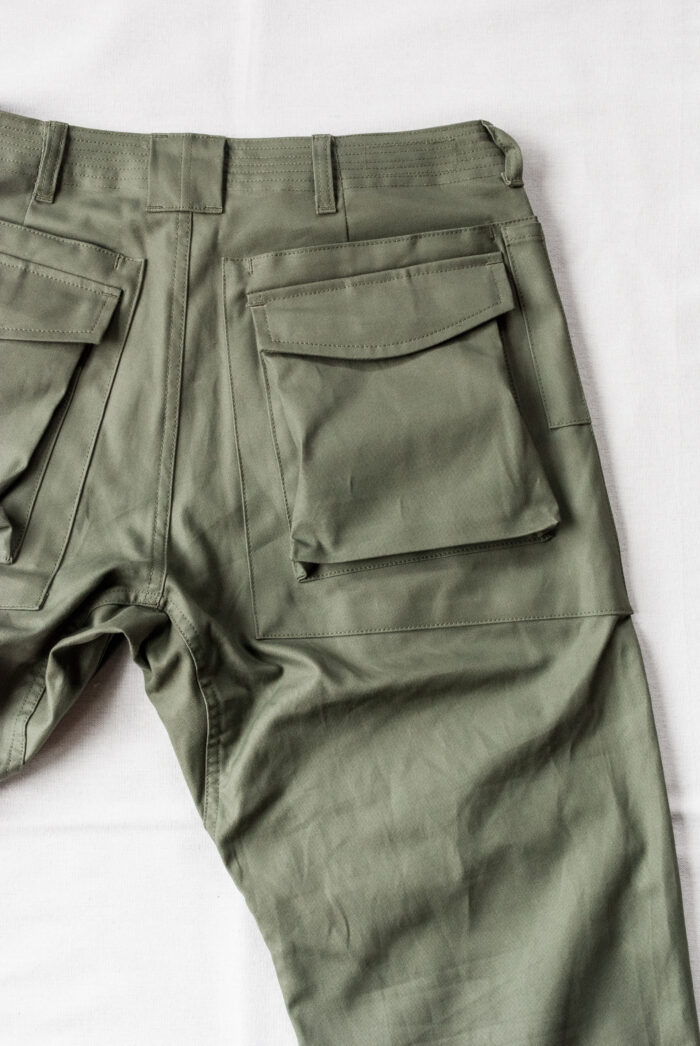 SASSAFRAS Digs Crew Pants 4/5 Cotton Duck Olive