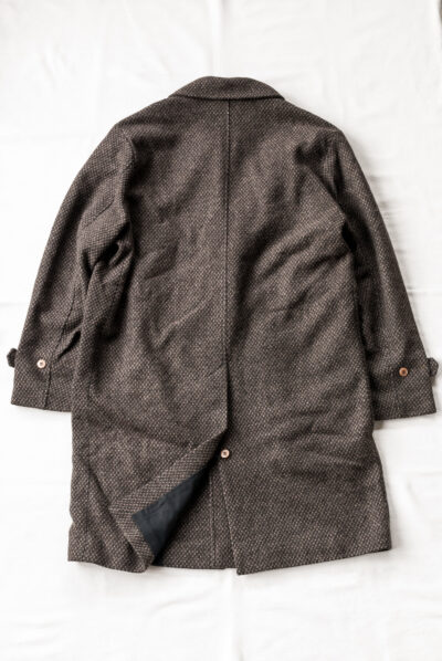 Frank Leder Dead Stock Brown Structured Wool Coat