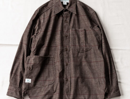 SASSAFRAS Diggin Shirt 21w Corduroy Check Brown