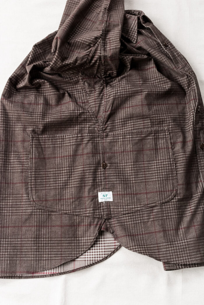 SASSAFRAS Diggin Shirt 21w Corduroy Check Brown