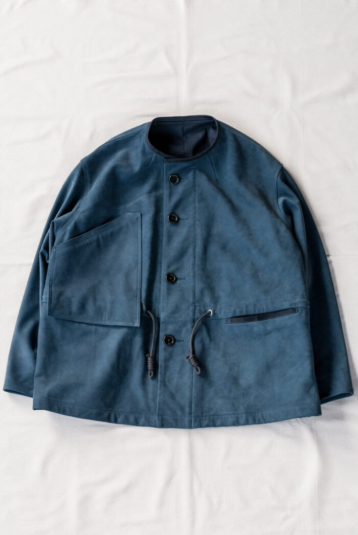 HOPPER’S BRUNCH Indigo Nubuck Leather Jacket