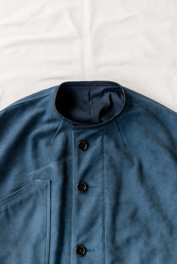 HOPPER’S BRUNCH Indigo Nubuck Leather Jacket