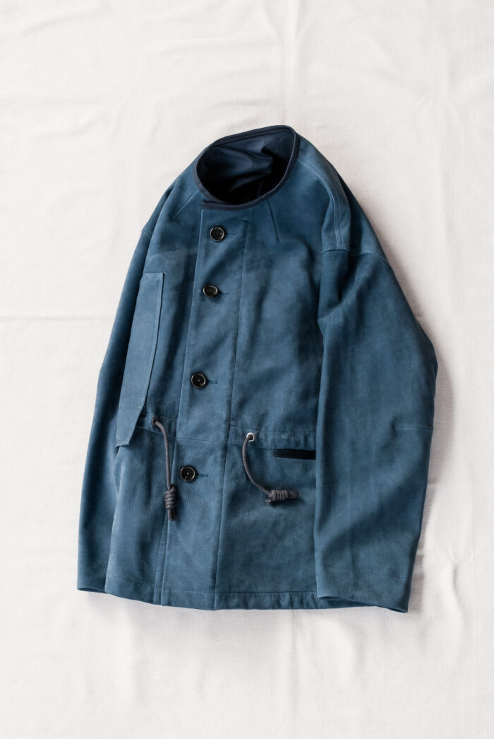 HOPPER’S BRUNCH Indigo Nubuck Leather Jacket