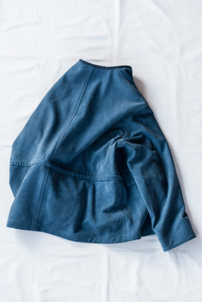 HOPPER’S BRUNCH Indigo Nubuck Leather Jacket