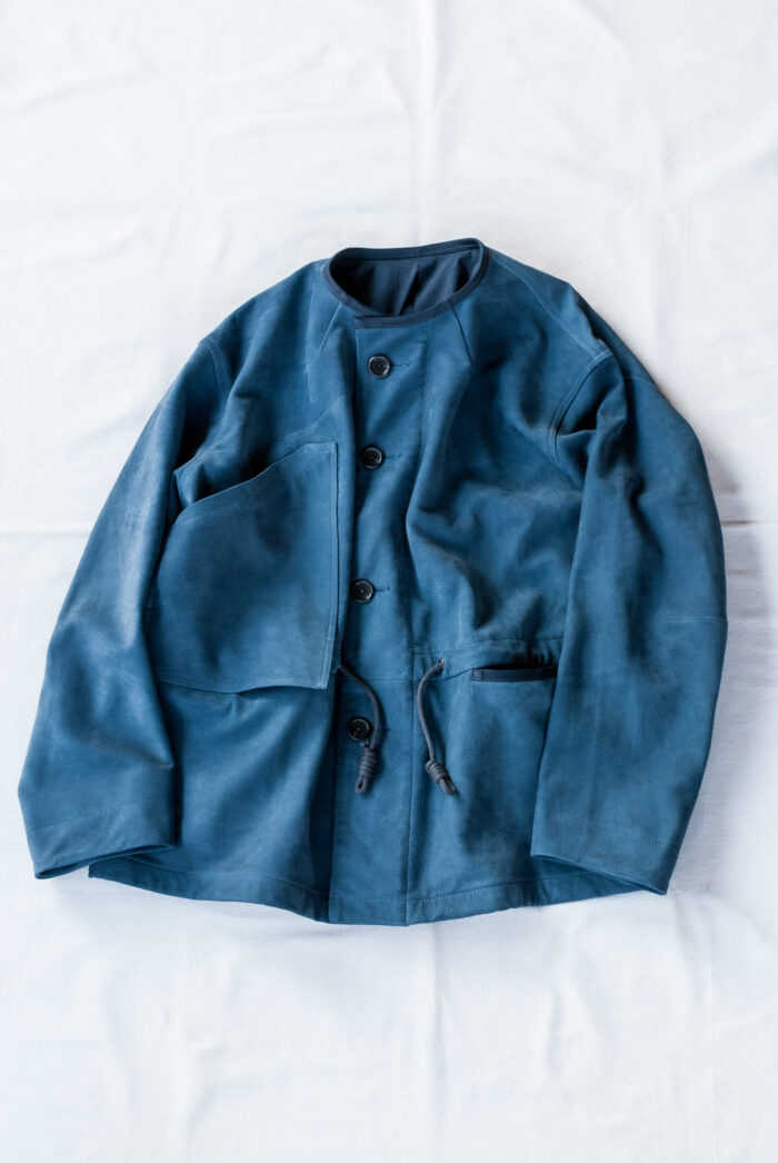 HOPPER’S BRUNCH Indigo Nubuck Leather Jacket