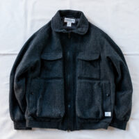 ★美品★ササフラス/sassafras★ベールウォール ジャケット M 黒 SASSAFRAS D/C Armor Jacket Heavy Herringbone Blanket