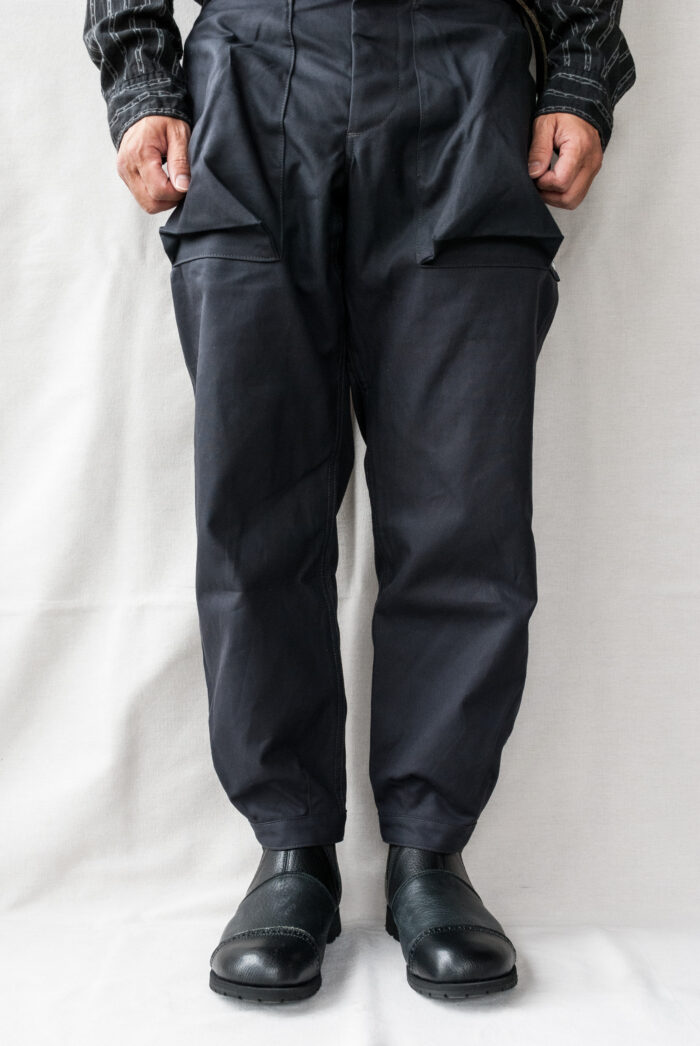 SASSAFRAS Digs Crew Pants 4/5 Cotton Duck Charcoal