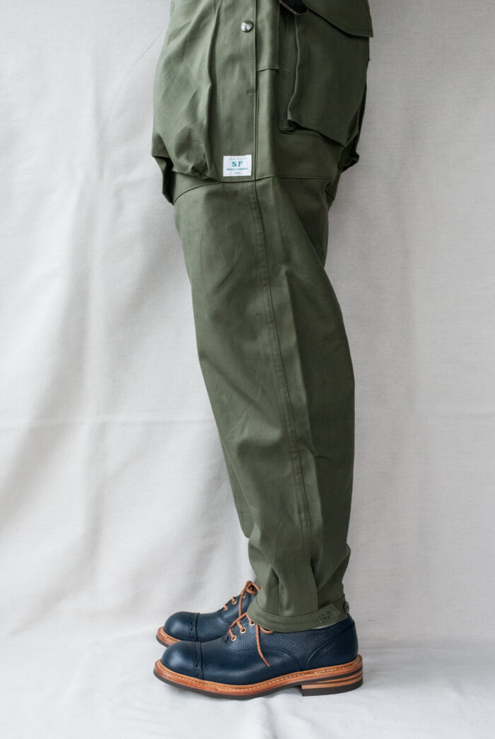 SASSAFRAS Digs Crew Pants 4/5 Cotton Duck Olive