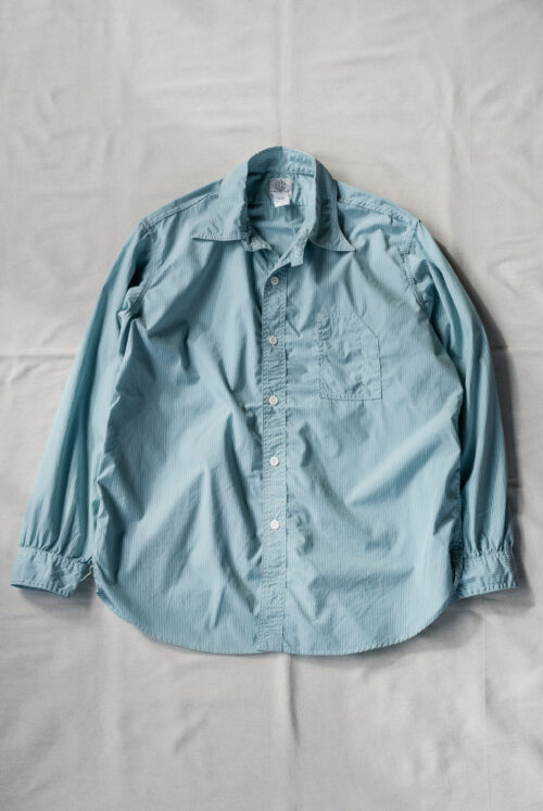 Post O’Alls No.1 Shirt MV Stripe Shirting Green