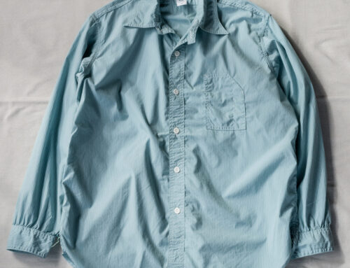 Post O’Alls No.1 Shirt MV Stripe Shirting Green