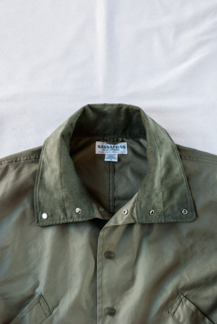 SASSAFRAS Botanical Scout Tube Coat C/N Oxford Olive