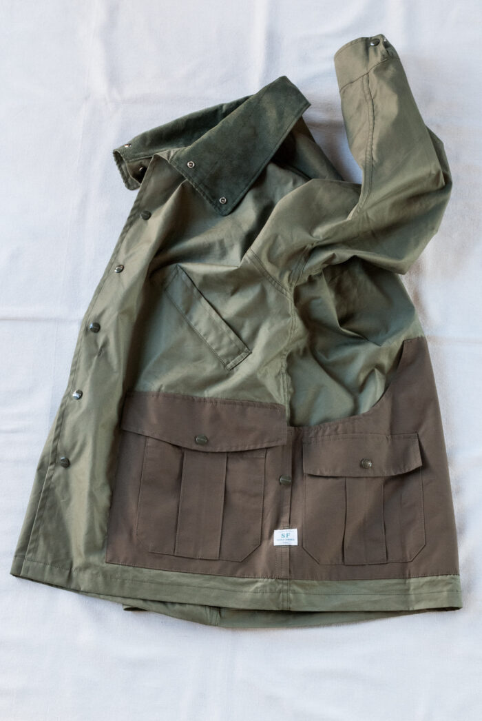 SASSAFRAS Botanical Scout Tube Coat C/N Oxford Olive