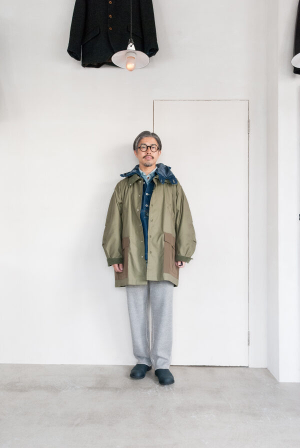 SASSAFRAS Botanical Scout Tube Coat C/N Oxford Olive