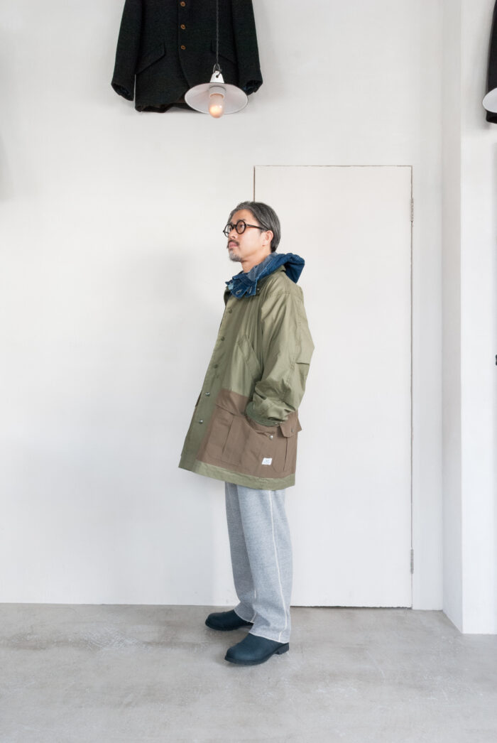 SASSAFRAS Botanical Scout Tube Coat C/N Oxford Olive