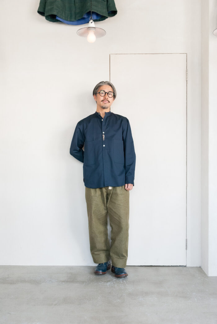 QUILP DUNN-25 Brisbane Moss Cotton Navy