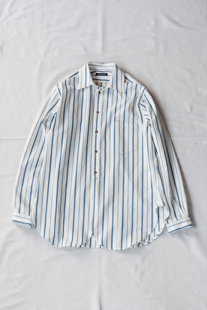 Frank Leder Organic Striped Cotton Old Style Shirt