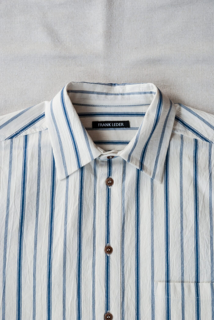 Frank Leder Organic Striped Cotton Old Style Shirt