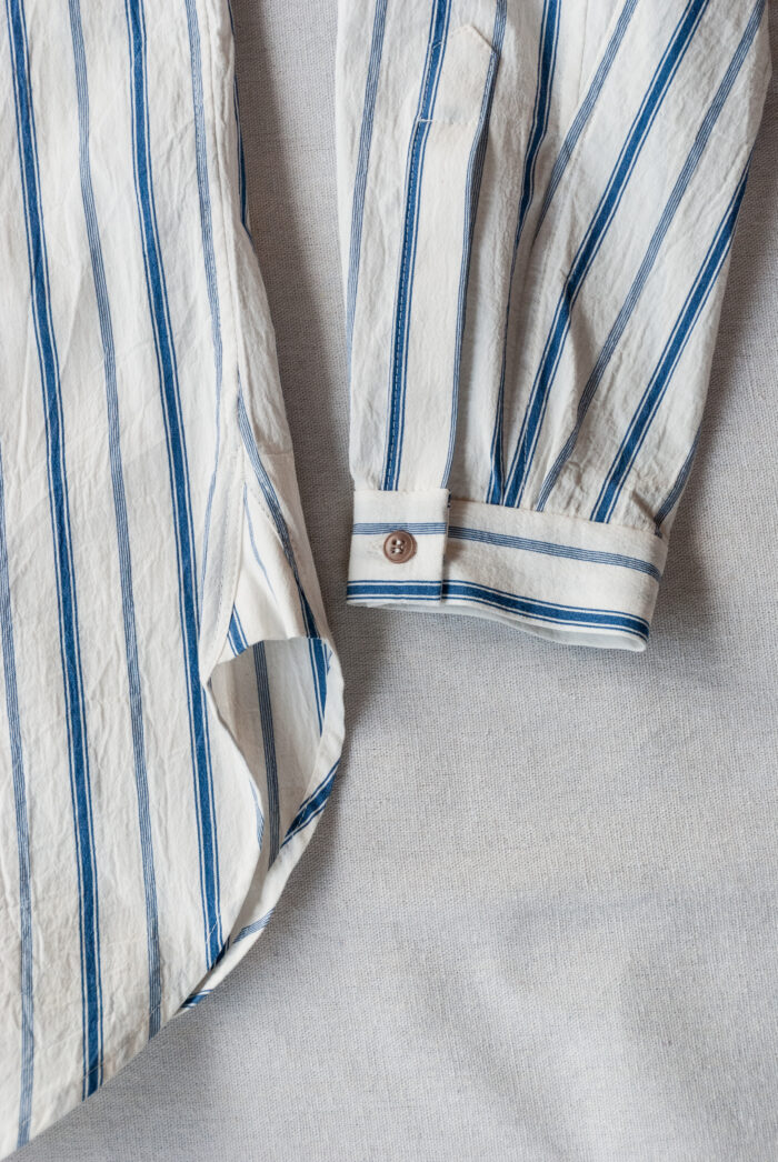 Frank Leder Organic Striped Cotton Old Style Shirt