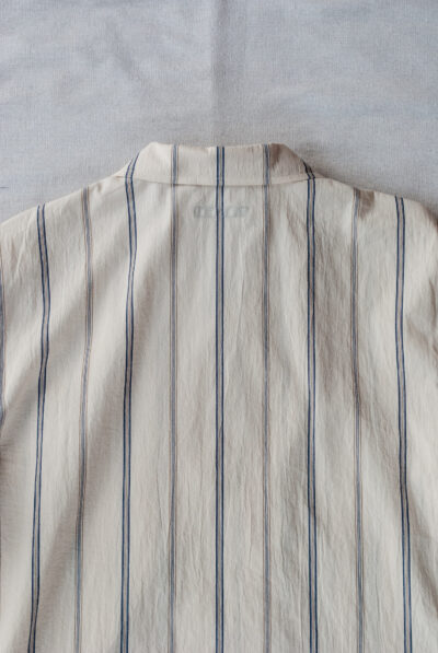 Frank Leder Organic Striped Cotton Jacket with Side Pocket