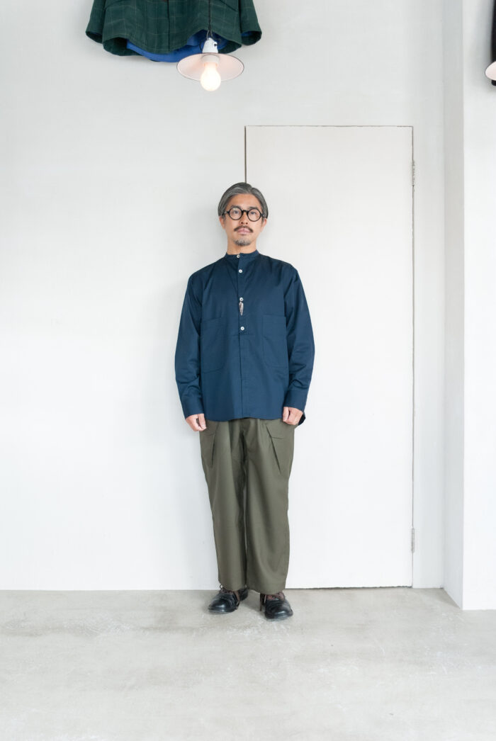 QUILP DUNN-25 Brisbane Moss Cotton Navy