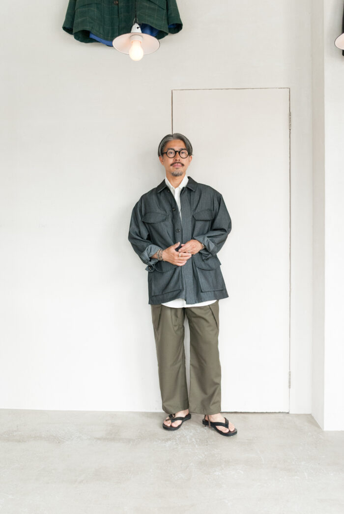 HOPPER’S BRUNCH HB-25S03 Wool Trouser Olive