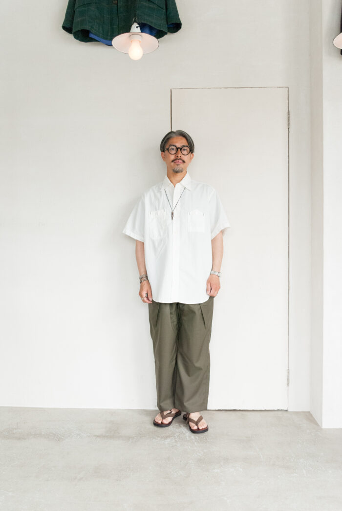 HOPPER’S BRUNCH HB-25S03 Wool Trouser Olive