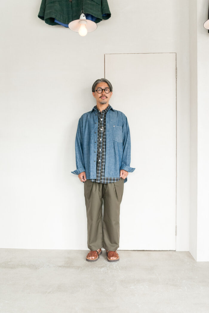 HOPPER’S BRUNCH HB-25S02 Shirt Jacket Chambray