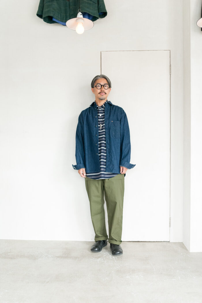HOPPER’S BRUNCH HB-25S02 Shirt Jacket Denim