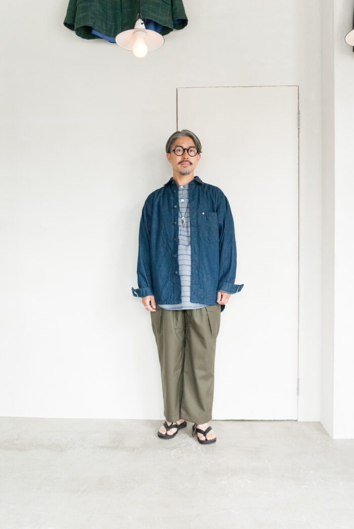 HOPPER’S BRUNCH HB-25S03 Wool Trouser Olive