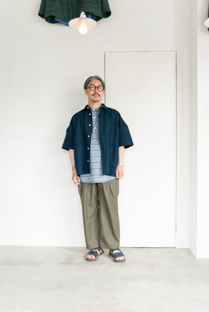 HOPPER’S BRUNCH HB-25S03 Wool Trouser Olive