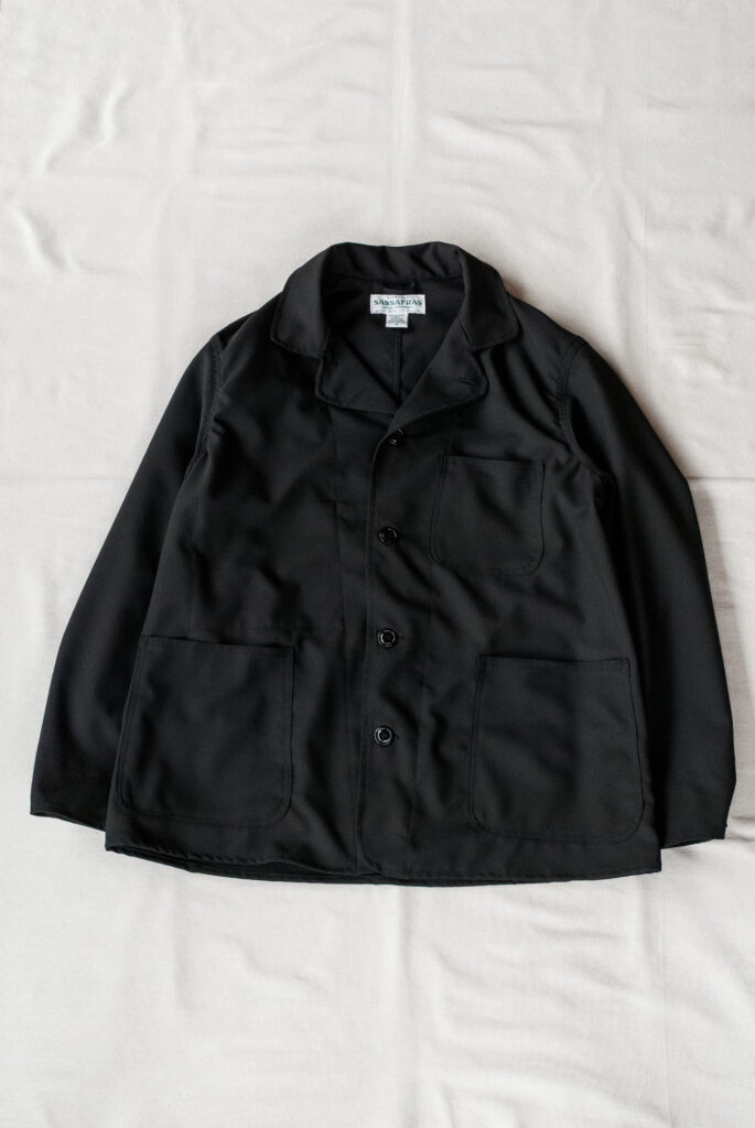 SASSAFRAS Sprayer Jacket Wool Like Tropical Black