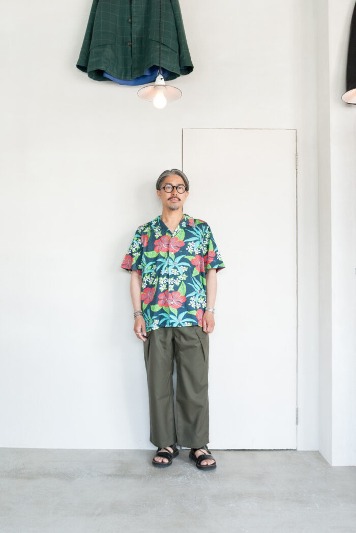 FilMelange PENN Open Collar Shirt Plating Tenjiku Aloha