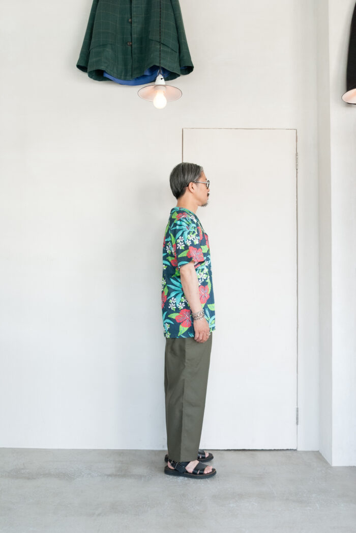 FilMelange PENN Open Collar Shirt Plating Tenjiku Aloha
