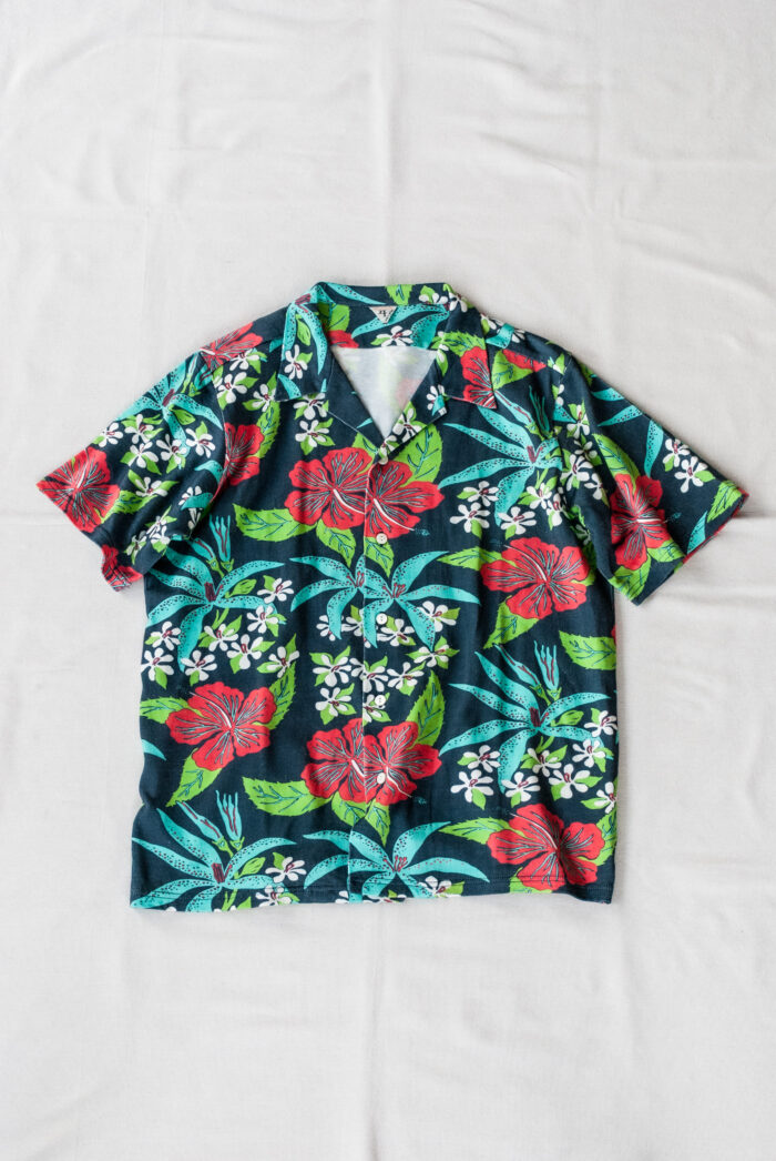 FilMelange PENN Open Collar Shirt Plating Tenjiku Aloha