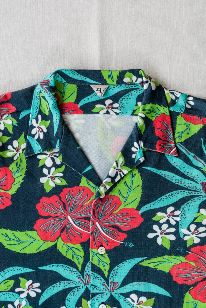 FilMelange PENN Open Collar Shirt Plating Tenjiku Aloha