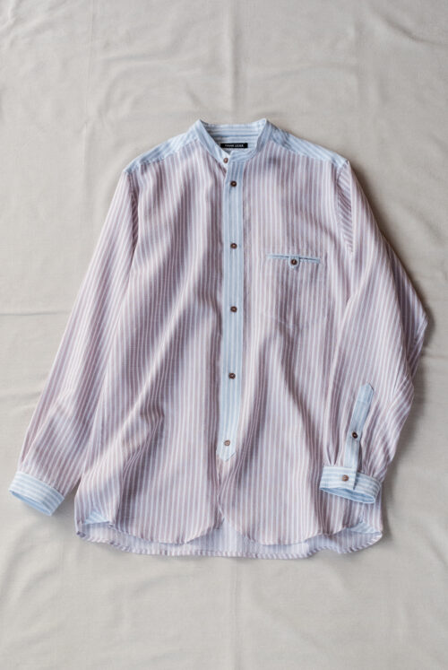 Frank Leder Dead Stock Two Tone Stripe Cotton Shirt