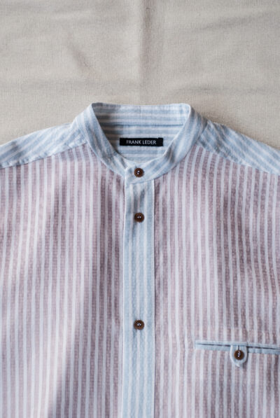 Frank Leder Dead Stock Two Tone Stripe Cotton Shirt